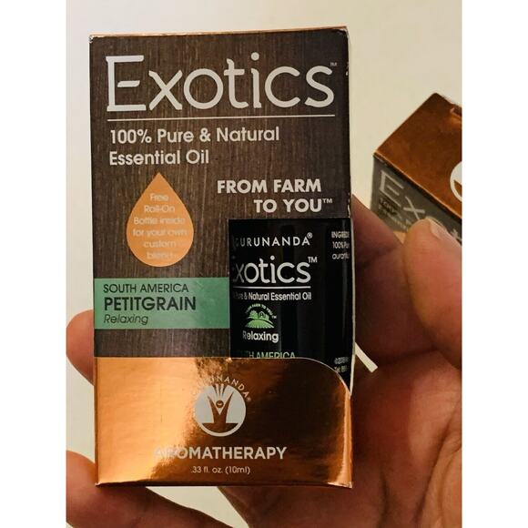 GuruNanda Exotics Essential Oil Synergy Blend Petitgrain Relaxing 10 ML Set of 2 - Picture 2 of 4